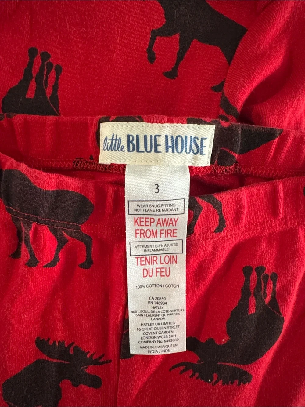 Little Blue House vibrant red